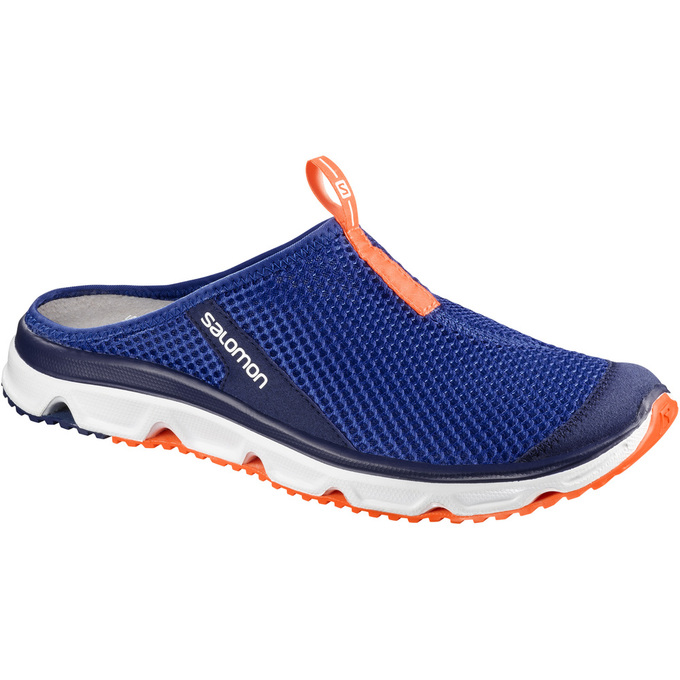 Salomon RX SLIDE 3.0 Sandalias Hombre - Azul Marino / Blancas - Colombia (68749-TNGW)